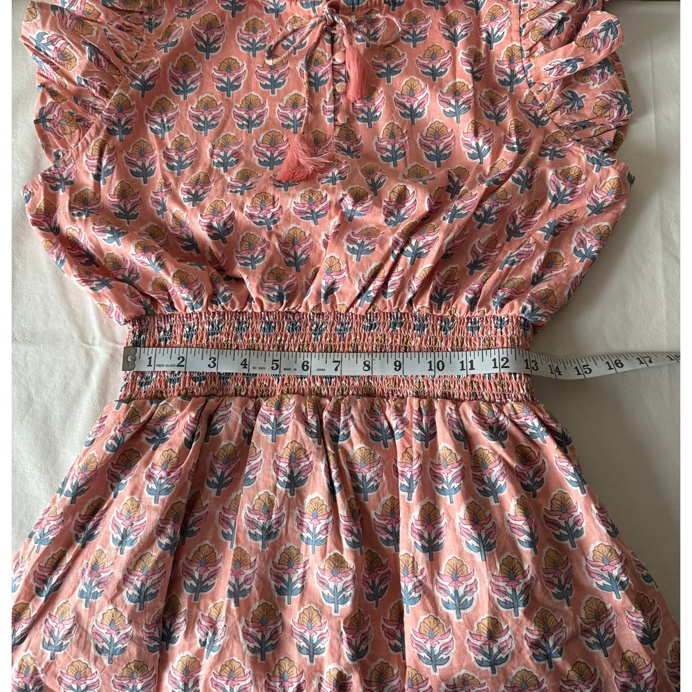 Marea Sarah Flutter Dress in Coral Multi Size XL - Picture 11 of 11